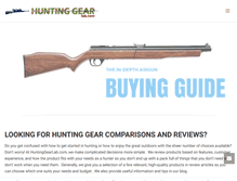 Tablet Screenshot of huntinggearlab.com